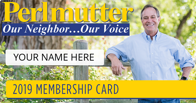 Team Perlmutter 2019 Membership Card